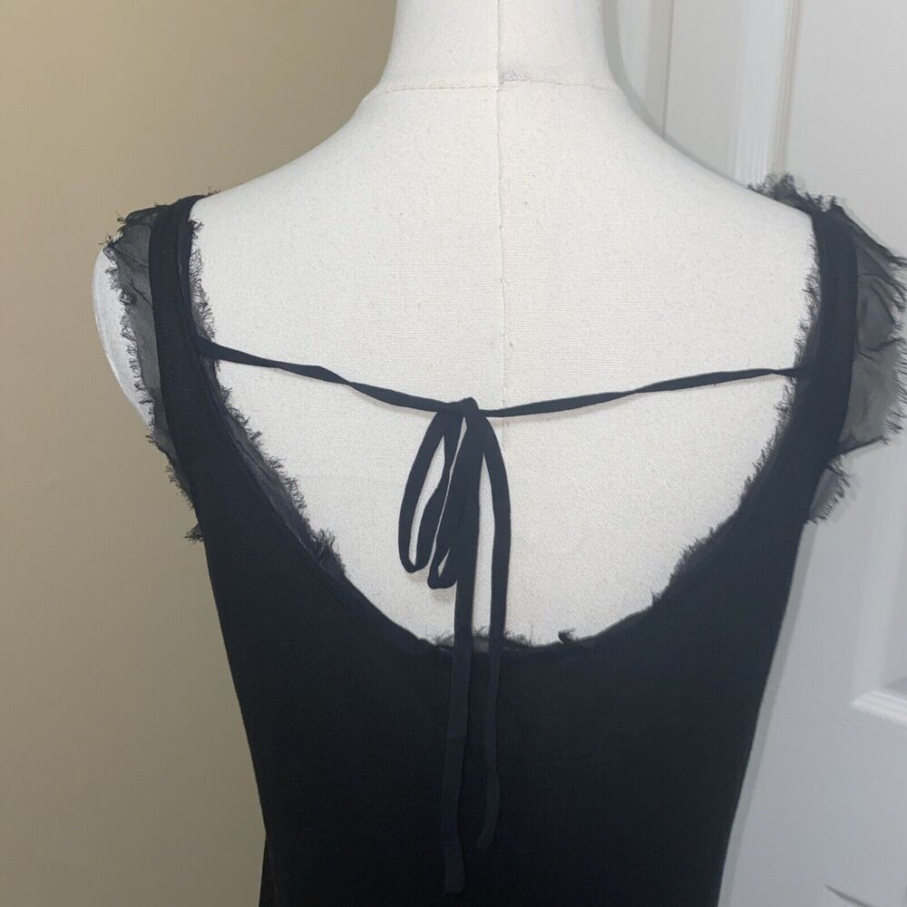 Magaschoni Front Sequin Draw String Mini Dress / … - image 7